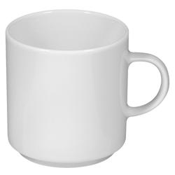 (6 Stück) SELTMANN WEIDEN | Milchkaffeetasse - 0,22 Liter - Weiß/Uni