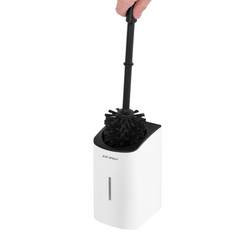 AIR-WOLF | WC borstelhouder - open top - Roestvrij staal Wit