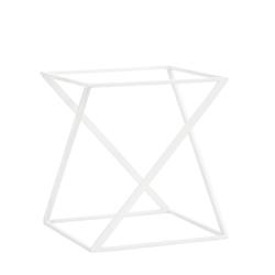 Présentoir buffet / étagère - blanc - incl. 1 bol en mélamine - rectangulaire