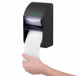 AIR-WOLF | 2 ev tipi rulo için tuvalet kağıdı dispenseri - ABS plastik - Antrasit
