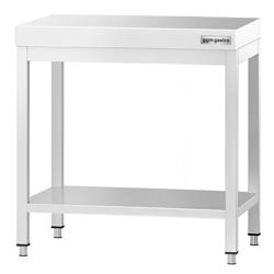 Виробничий стіл PREMIUM з нержавіючої сталі - 800x700 мм - з нижньою полицею, без бортика