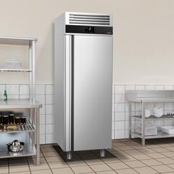 Armoire réfrigérée positive Inox AISI 304 PREMIUM - GN 2/1 - 700 L - avec 1 porte & Glissières GN & 4 grilles GN 2/1