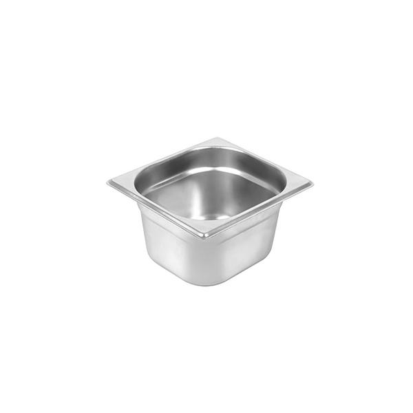 Paslanmaz çelik GN 1/6 Küvet – Yükseklik: 100 mm