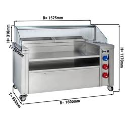 Mobilni pult za kuhanje - 1600x850 mm - Visina: 1170 mm