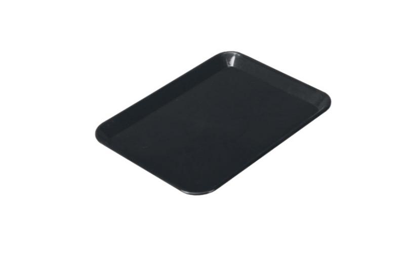 Rechteckige Präsentationsplatte - Kunststoff - 240x180x15mm - Schwarz