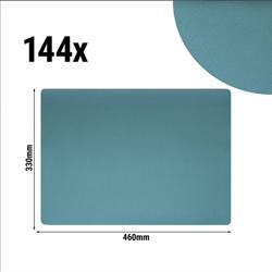 (144 Stück) Tischsets James - in eleganter Lederoptik - 700g/m² - 33x46cm - Eukalyptus