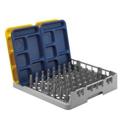CAMBRO | CAMRACK® - Coș pentru chiuvetă cu vârf deschis 1/1 - pentru tăvi - 500x500mm - Gri
