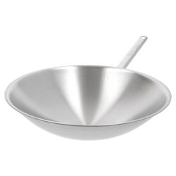 DEMEYERE | Round-Bottom Stainless Steel Wok Pan – Ø36 cm - Induction-Ready - Dishwasher-Safe