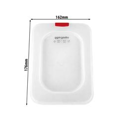 Capac din policarbonat GN 1/6 - opac - 7 mm înălţime