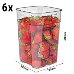 (6 pieces) CAMBRO | CAMWEAR® Container – 410 mm – 20.8 L – FreshPro – Dishwasher-safe