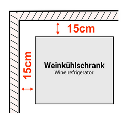 Wijnkoelkast - 2 klimaatzones - 450 liter - max. 160 flessen
