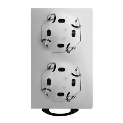 Distributeur d’Assiettes - Chauffé - 1 kW - avec Roulettes - 2x40 Assiettes