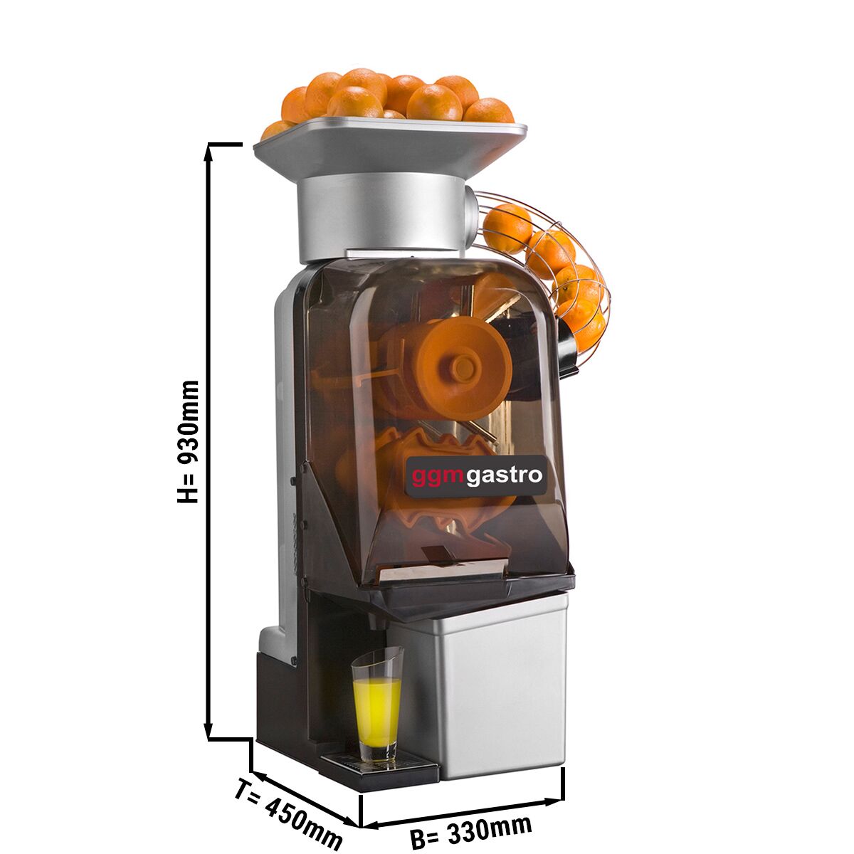 Espremedor elétrico de laranja - prata - alimentação automática