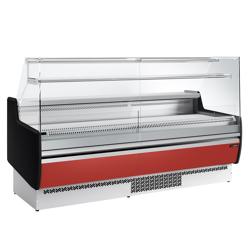 Kyldisk – 1930 mm – 1 hylla – frontpanel mörkröd