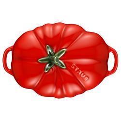 STAUB | CERAMIQUE - Kookpot - Tomaatvorm - Ø 160mm - Keramiek - Kersenrood