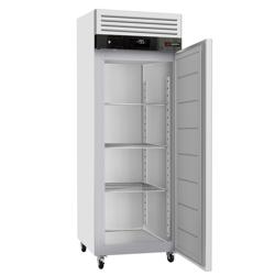 Upright Freezer Stainless steel ECO - GN 2/1 - 700L - with 1 door & Stainless steel rails & support grids - On castors