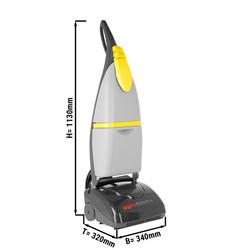 Maşină automată de curăţat şi aspirat podele / putere 100 m2/oră