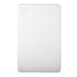 Snijplank met sapgeul - 250x400mm - Dikte: 20mm - HACCP-conform - HDPE 500 - Wit - Vaatwasmachinebestendig