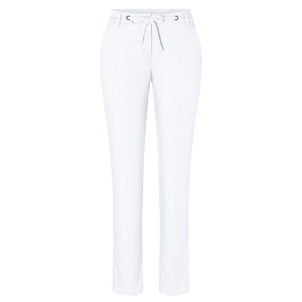 Karlowsky - calças femininas trecho moderno - branco - tamanho: 34
