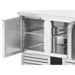 Commercial Counter Fridge PREMIUM - 1368x700mm - with 2 doors - 2 drawers - capacity 368 litres