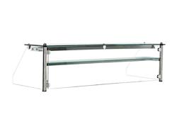 Glazen opzetstuk met 1 plank - 1500mm