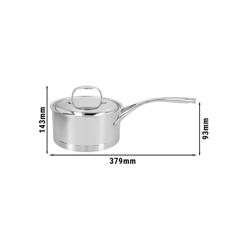 DEMEYERE | ATLANTIS 7 - Casseruola con coperchio - Ø 180mm - Acciaio inox