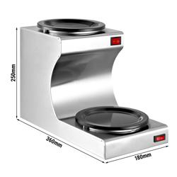Warmhoudplaat - voor 2 koffie- of theepotten Ø 174 mm per stuk - 160 Watt