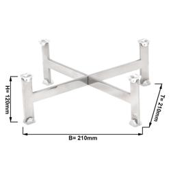 Buffetständer - Höhe: 120mm - Chrom - passend für Platten & Teller ab 210mm