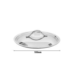 Couvercle de Casserole - Acier Inoxydable - Ø180mm