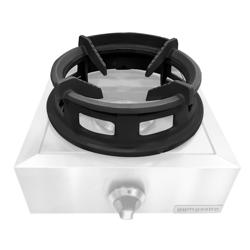 Atașament Wok pentru mașină de gătit pe gaz - 400x400x121 mm - fontă - compatibil cu GHTC1, GHTC2