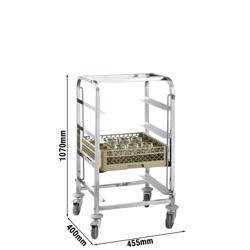 Візок для посуду з нержавіючої сталі - на 4 кошиків