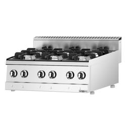 Газова плита - 36 кВт - 6 високопродуктивних конфорок