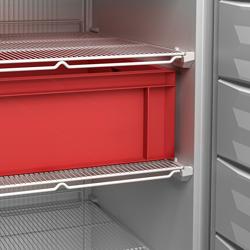 LIEBHERR | Tiefkühlschrank Edelstahl PERFECTION - 499 Liter - Innen Kunststoff & 10 Staukörbe - mit 1 Tür