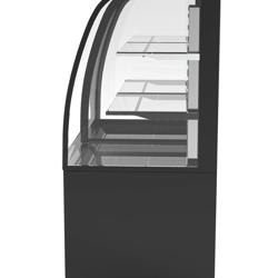 Gebaksvitrine - zelfbediening - dubbel glas - met 2 glazen plateaus - 1400mm