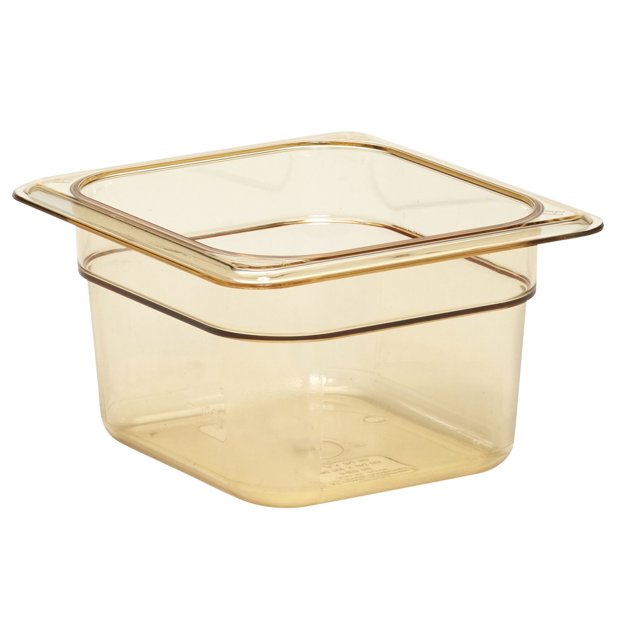 (6 pièces) CAMBRO | H-PAN™ - Conteneurs GN 1/6 résistants à la chaleur - Ambre - Hauteur : 100 mm