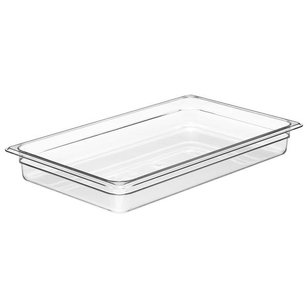(6 pieces) CAMBRO | CAMWEAR® Polycarbonate Gastronorm Container - 1/1 - Clear - 65 mm