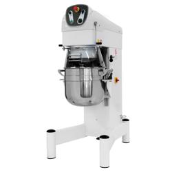 Impastatrice planetaria - da terra - 40L - 1,5kW - 3 utensili in dotazione (gancio, spatola, frusta) - 3 velocità - vasca estraibile - trifase