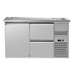 Barkoelkast PREMIUM PLUS - 1550x700mm - 1 deur & 2 laden