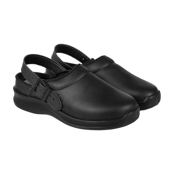 KARLOWSKY | Professional Chef Clog Cape Town – Black - EU 47 - EN ISO 20347 OB A E FO SRC - Washable 40°C