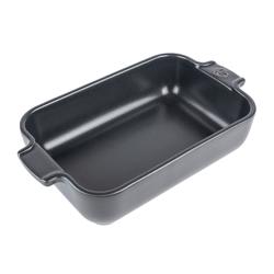 (6 pieces) PEUGEOT | Appolia Rectangular Ceramic Casserole Dish – Slate Grey - 22 cm - 0.85 L