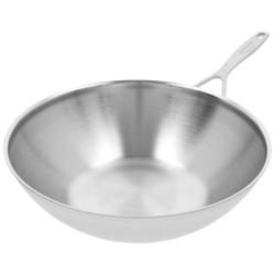 DEMEYERE | Industry 5 Wok Pan – Ø300mm / 12'' - Flat Base - 18/10 Stainless Steel - Induction Ready