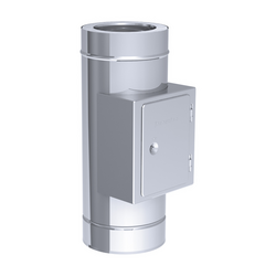 Élement avec trappe de ramonage - Inox - Ø 350 mm