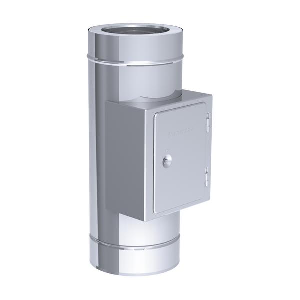 Tubo liso de limpieza + caja en acero inoxidable / Ø 400 mm