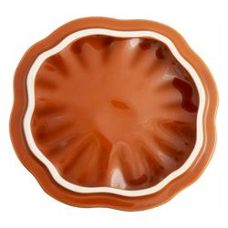 STAUB | CERAMIQUE - طنجرة كوكوت - بقطر 120 مم - على شكل يقطينة - سيراميك - لون القرفة
