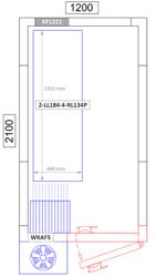 Aluminijski osnovni stalak - 1315 x 1800 mm