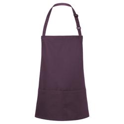 KARLOWSKY | Latzschürze kurz Basic - Aubergine