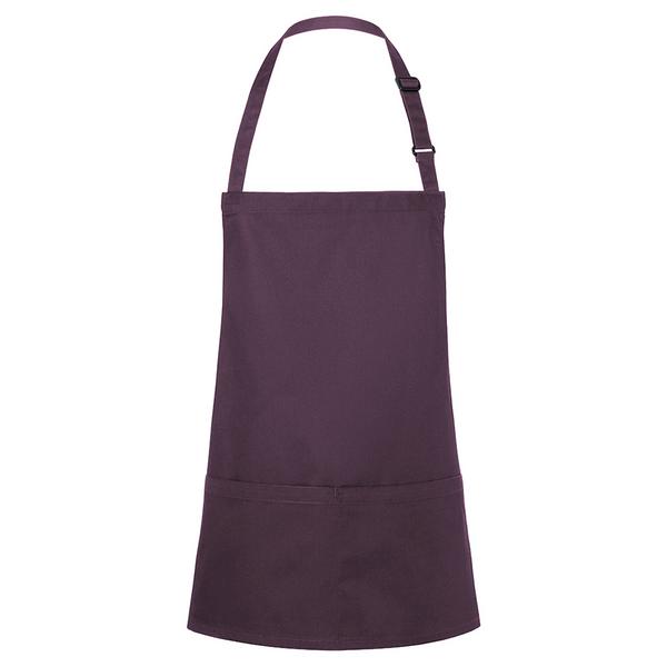 KARLOWSKY | Tablier à bavette court Basic - Aubergine