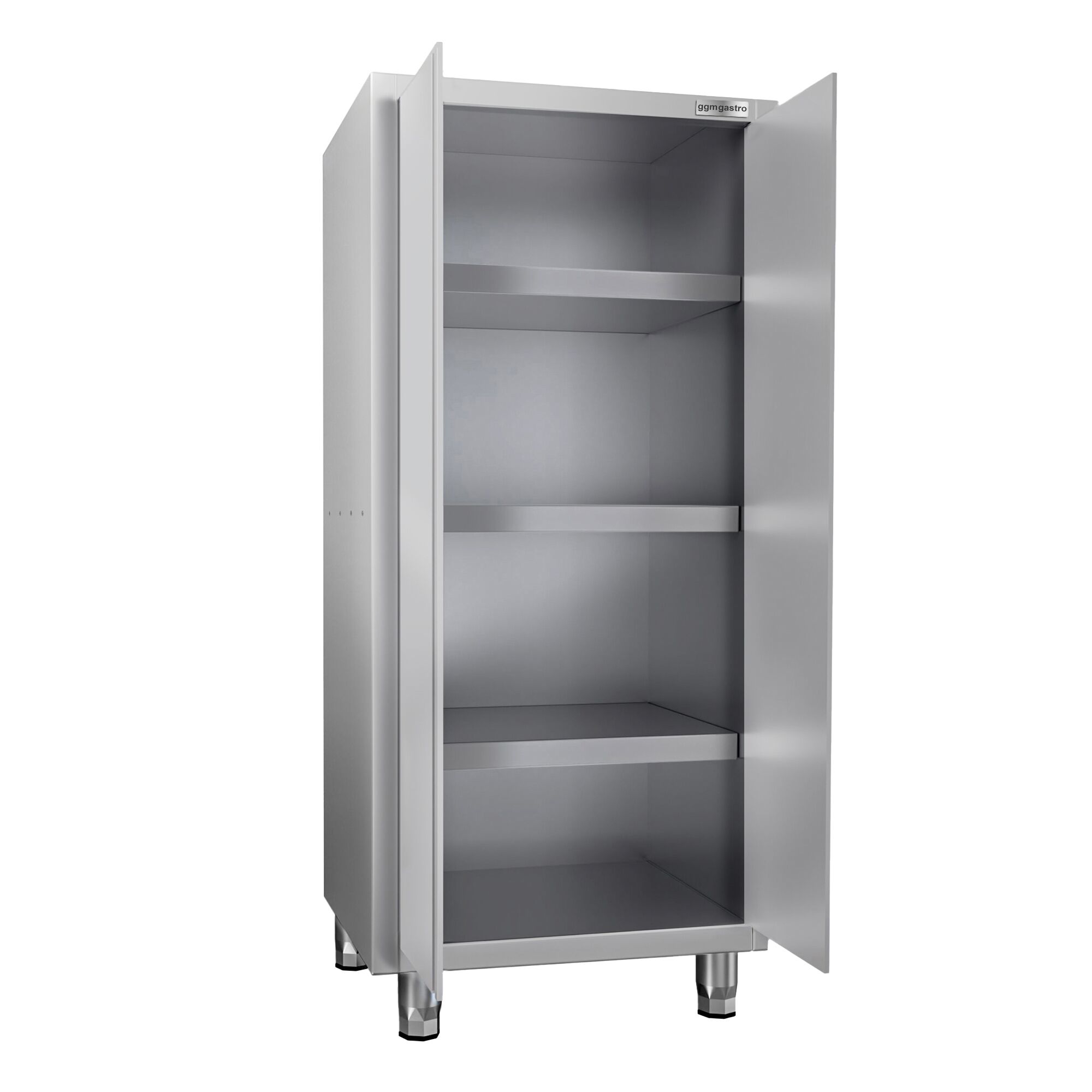 Armoire haute en inox PREMIUM - 800x700mm - 2 portes battantes - Hauteur: 1800mm