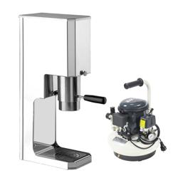 Prensa para gelado tipo esparguete Profissional - com molde para esparguete - Inox