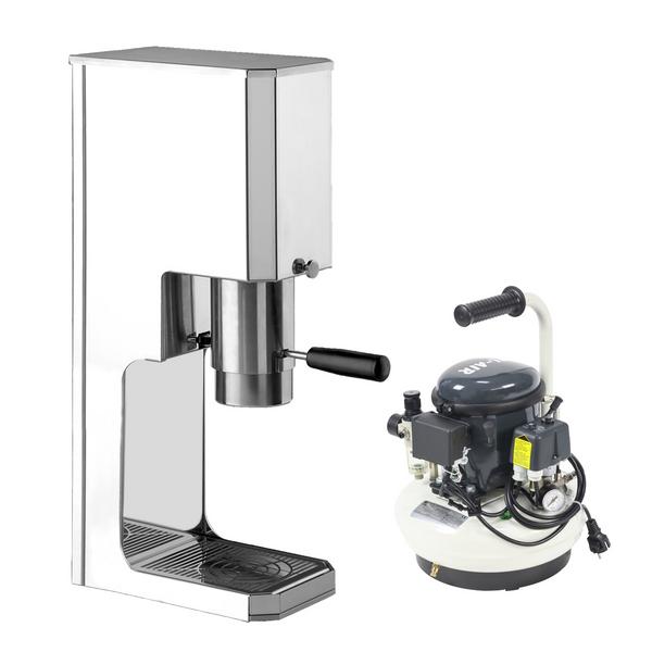 Presă înghețată spaghete - funcționare pneumatică - cu compresor - 150x255x590 mm - inox